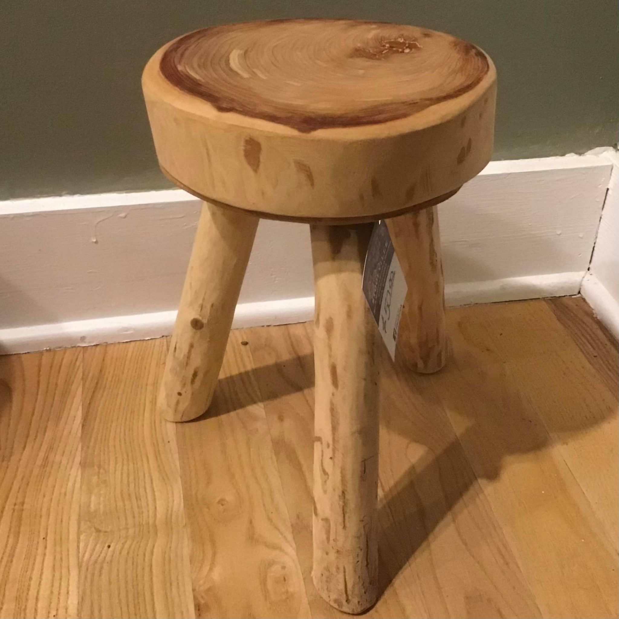 Stool XSmall Cedar Round Ozark Folkways